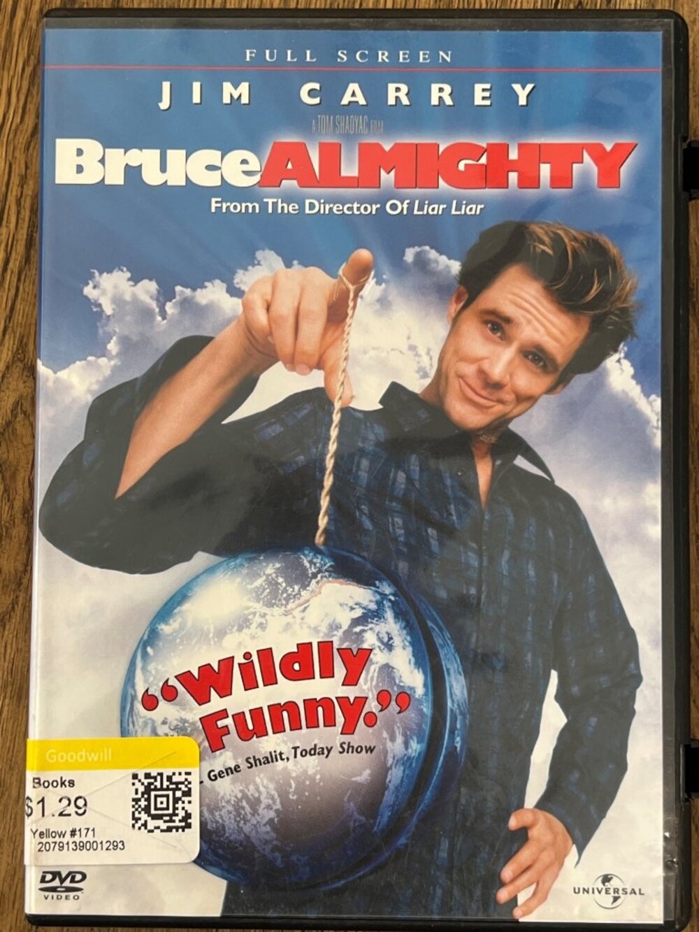 Bruce Almighty 2003 Movie Full Screen DVD Comedy Jim Carrey Pre-Owned
